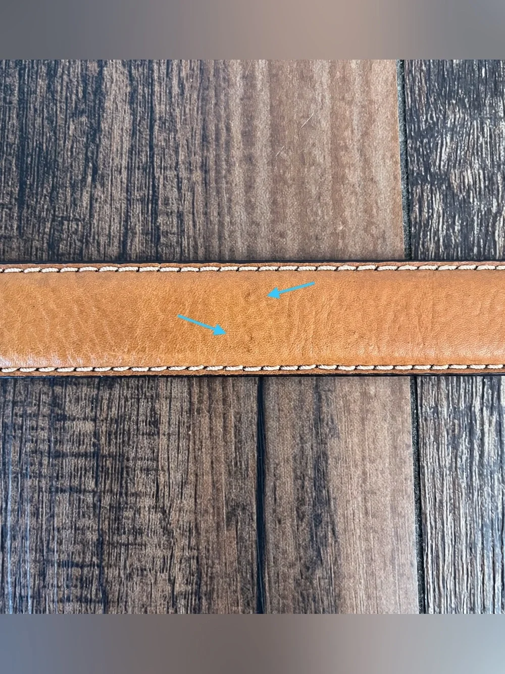 Lucky Brand Pebbled Leather Belt Solid Brass Buckle Preppy Classic Size 42 Tan
